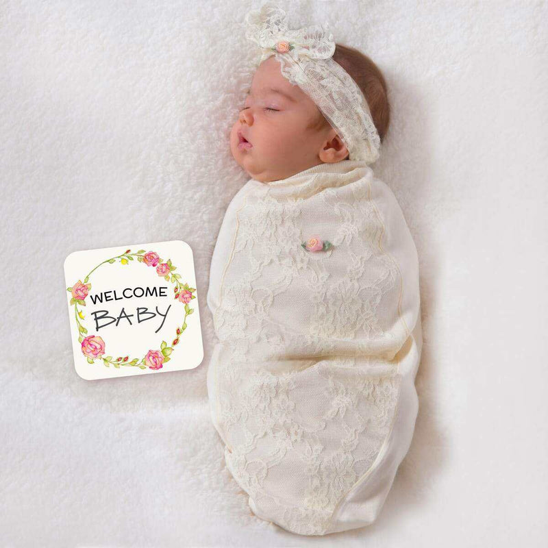 Lace Blossoms Swaddle - Everetts Place: Online Boutique - Kids & Babies