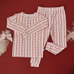 Little Joy Co. Laced With Love 2pc Bamboo Pajamas Set Ultra Soft Cozy - Everetts Place Boutique - 