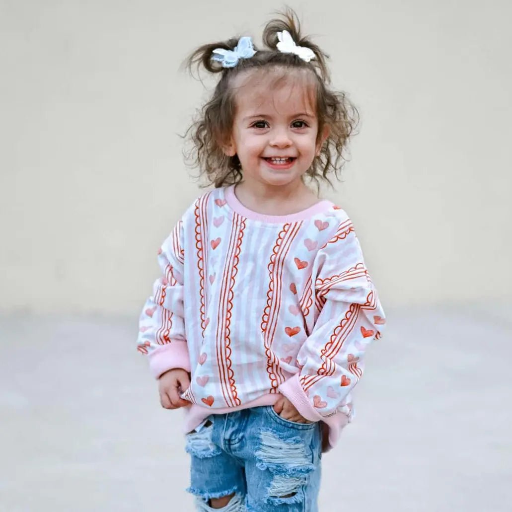 Little Joy Co. Laced with Love Crewneck Sweatshirt - 