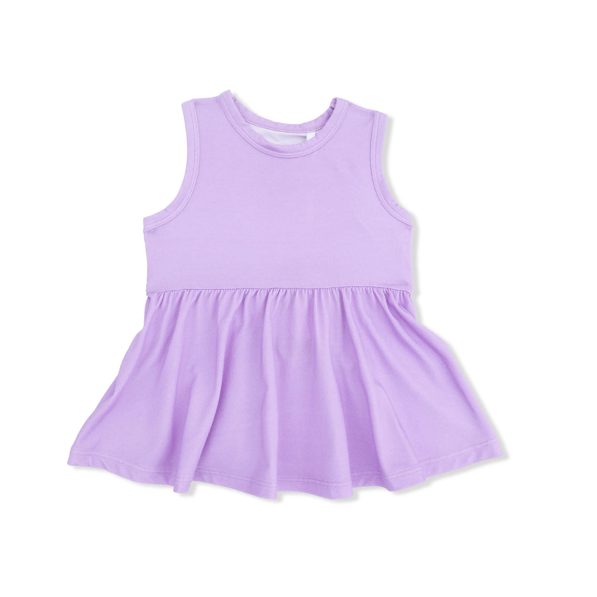 Angel Dear Lacy Lavender Floral - Peplum Tank Top with Baby Bells - 