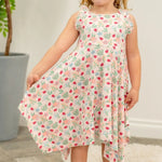 Sweet Bamboo Ladybug Flower Garden Emma Racerback Dress for Active Girls - 