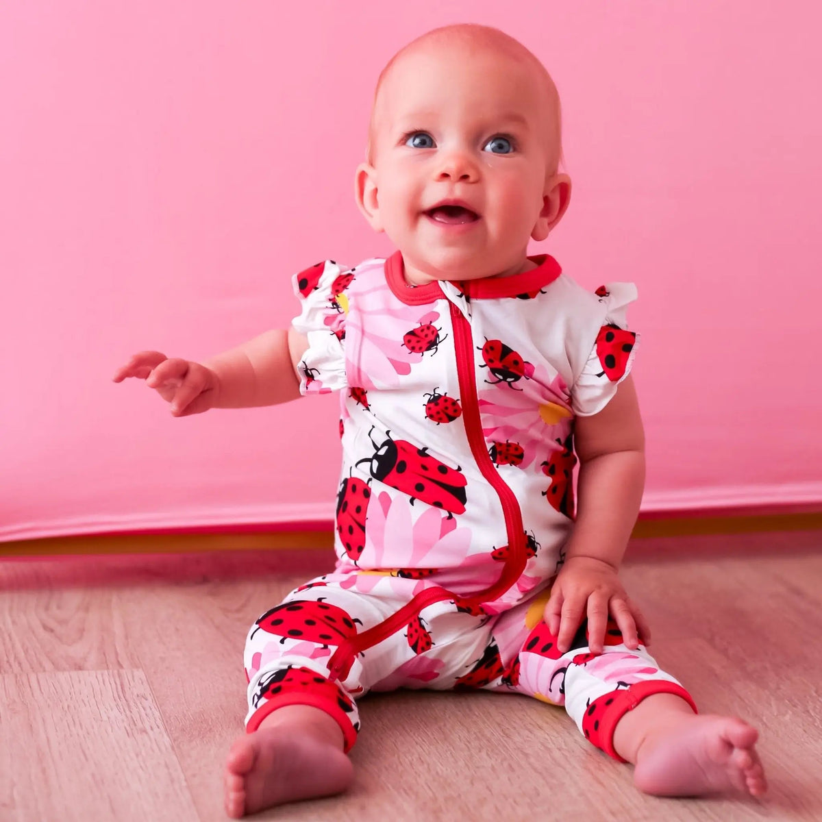 Ladybug Romper - Clothing, Baby & Toddler Clothing, Sleeve, Red, Child | Everetts Place