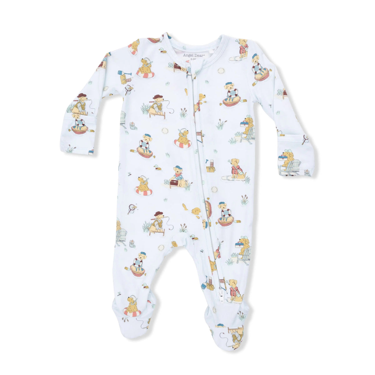 Angel Dear Lake Buddy Dogs - 2 Way Zipper Footie - 