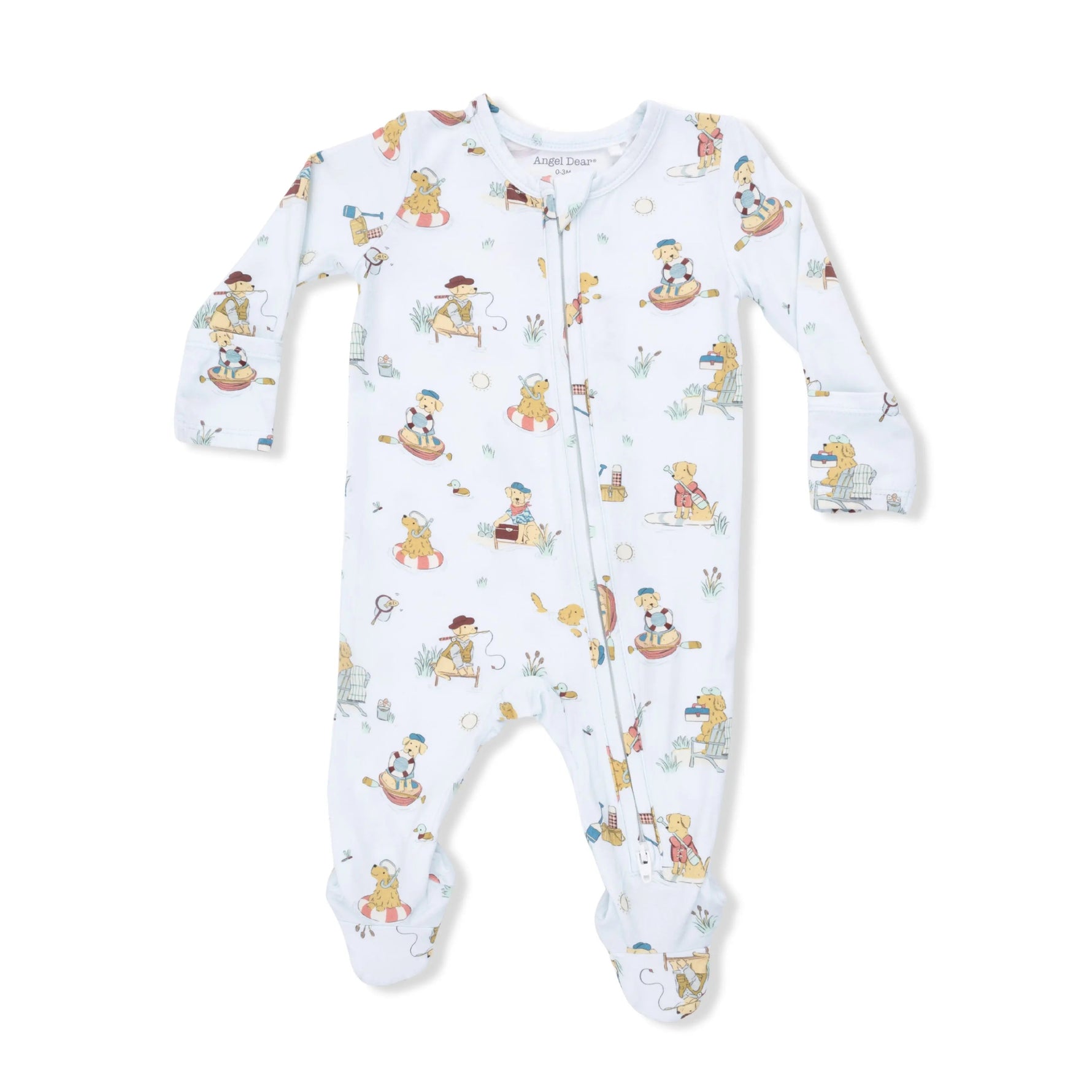 Angel Dear Lake Buddy Dogs - 2 Way Zipper Footie - 