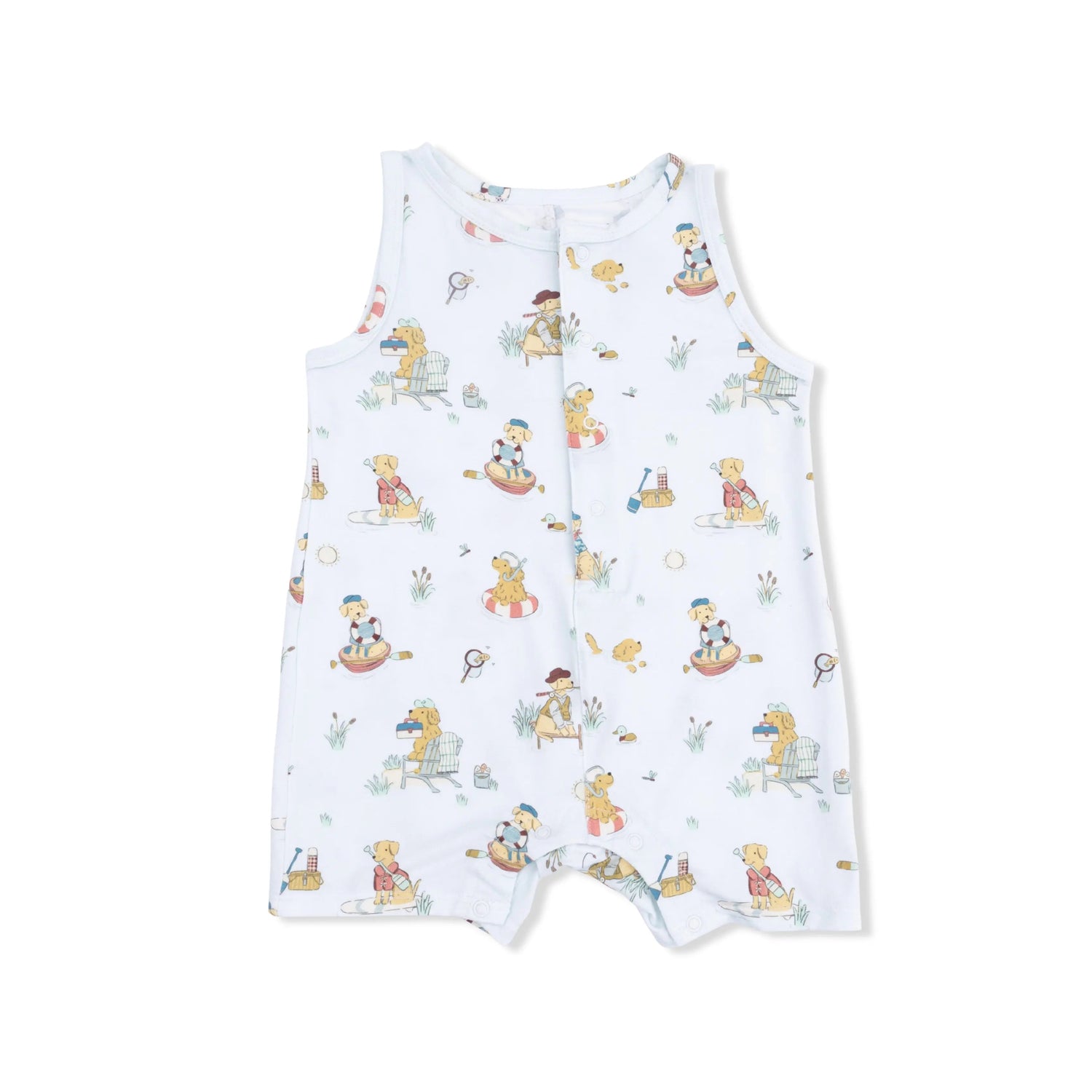 Angel Dear Lake Buddy Dogs - Sleeveless Shortie Romper - 