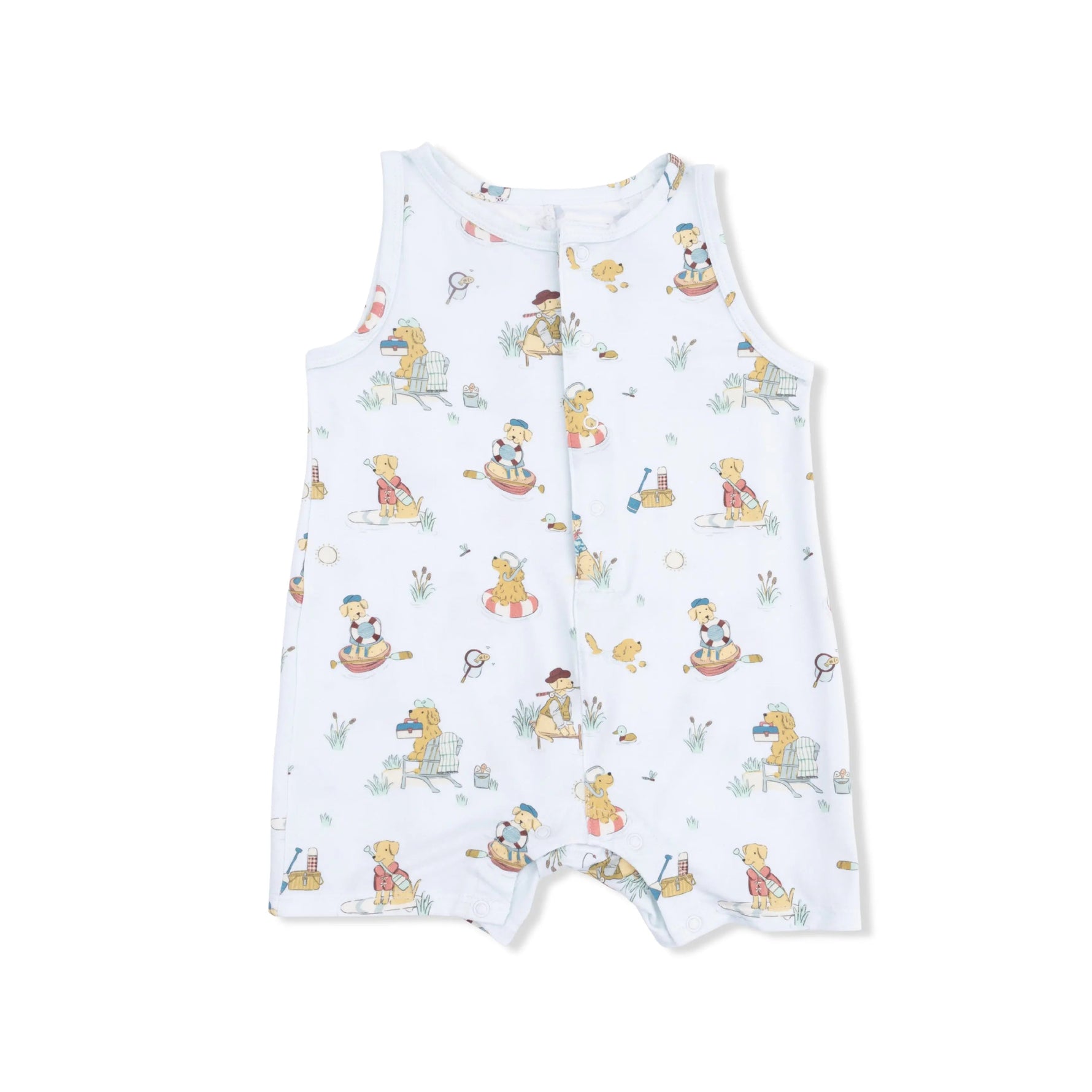 Angel Dear Lake Buddy Dogs - Sleeveless Shortie Romper - 