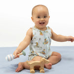 Angel Dear Lake Buddy Dogs - Sleeveless Shortie Romper - 