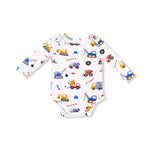 Angel Dear Lap Shoulder Bamboo Long Sleeve Bodysuit For Baby Angel Dear - Everetts Place Boutique - 