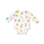 Angel Dear Lap Shoulder Bamboo Long Sleeve Bodysuit For Newborn Baby - Everetts Place Boutique - 