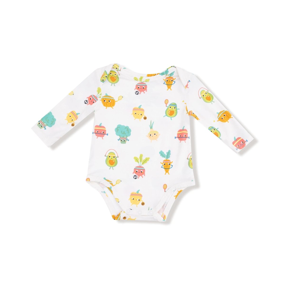 Angel Dear Lap Shoulder Bamboo Long Sleeve Bodysuit For Newborn Baby - Everetts Place Boutique - 