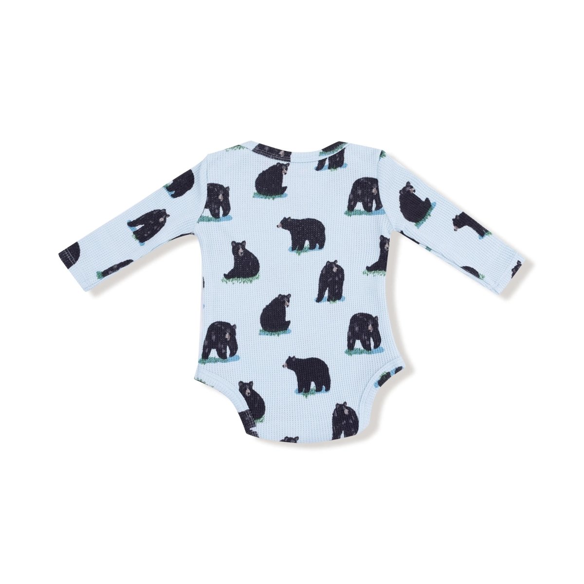 Angel Dear Lap Shoulder Bodysuit Long Sleeve Thermal Waffle Baby - Everetts Place Boutique - 