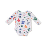 Angel Dear Lap Shoulder Long Sleeve Bodysuit for Everyday Wear - 