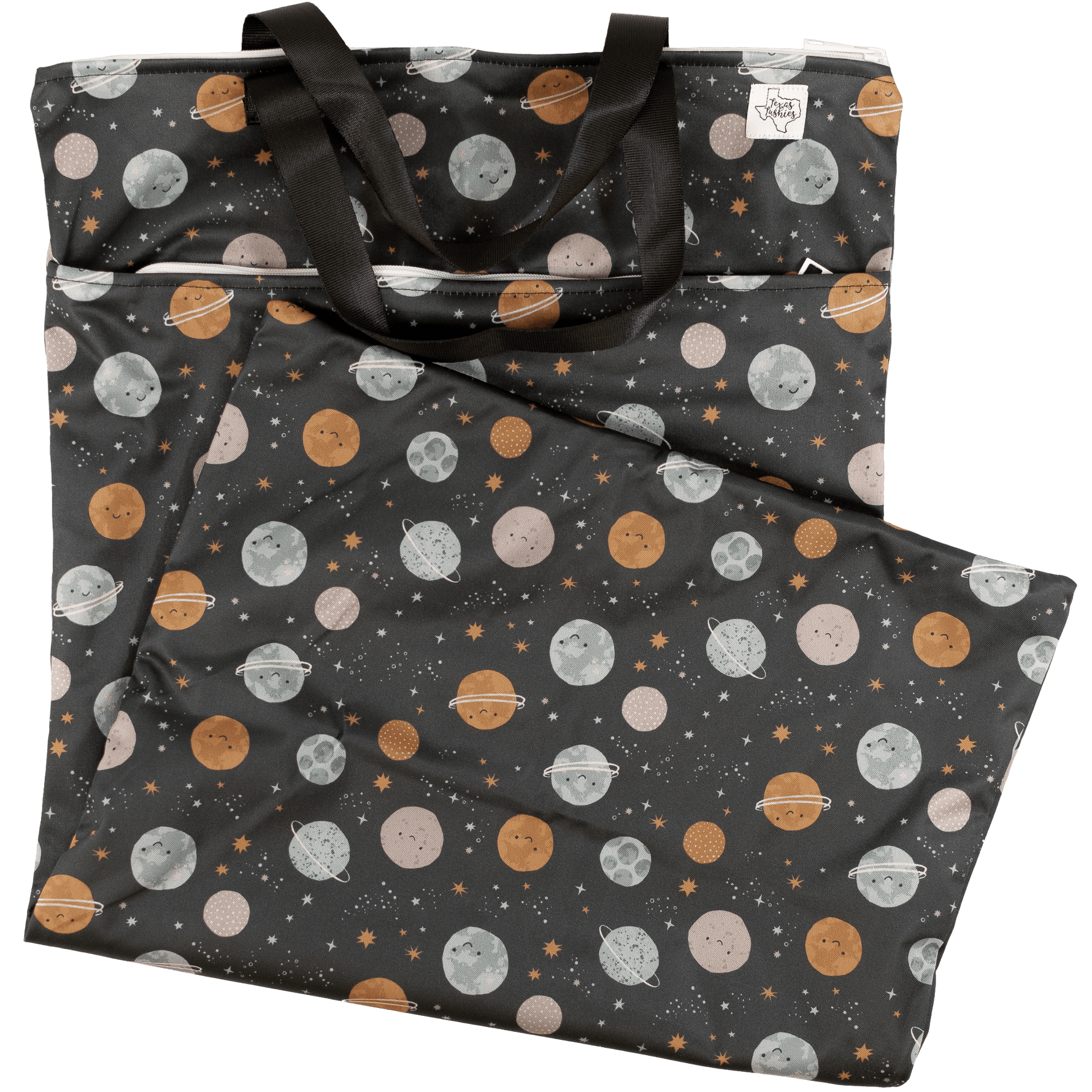 Texas Tushies Texas Tushies Large Hanging Wet Bags with Dual Pockets for Cloth Diapers - Baby & Toddler > Diapering > Diaper Wet Bags Wet Bag