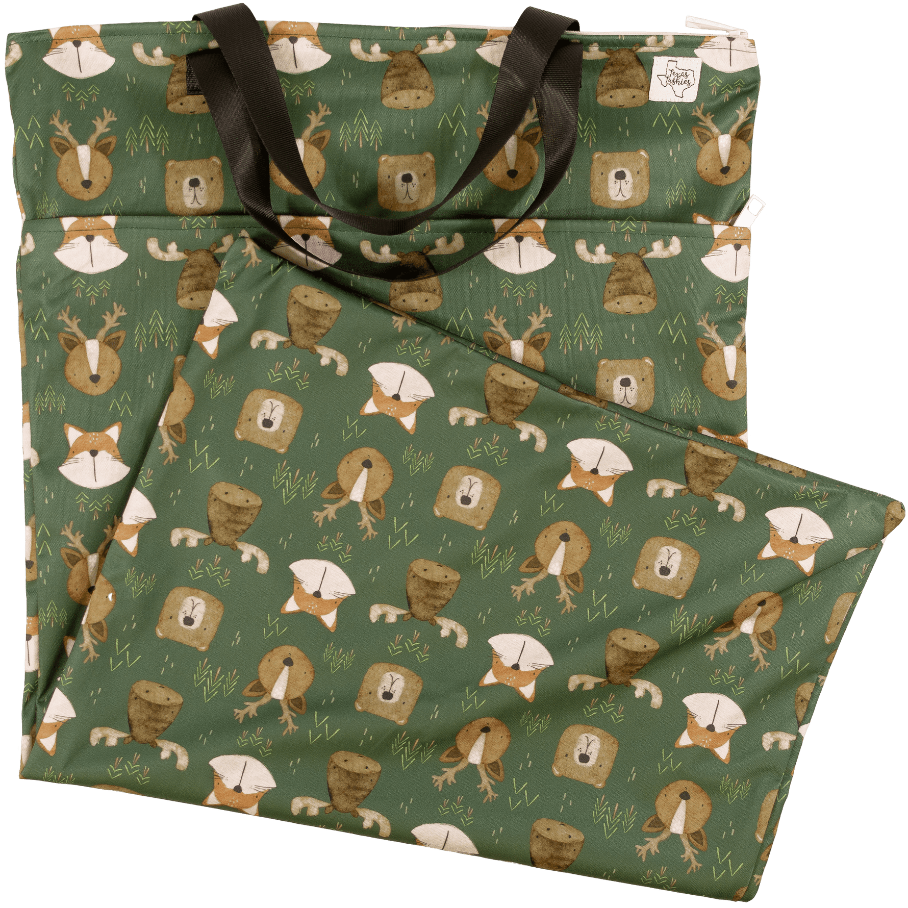 Texas Tushies Texas Tushies Large Hanging Wet Bags with Dual Pockets for Cloth Diapers - Baby & Toddler > Diapering > Diaper Wet Bags Wet Bag