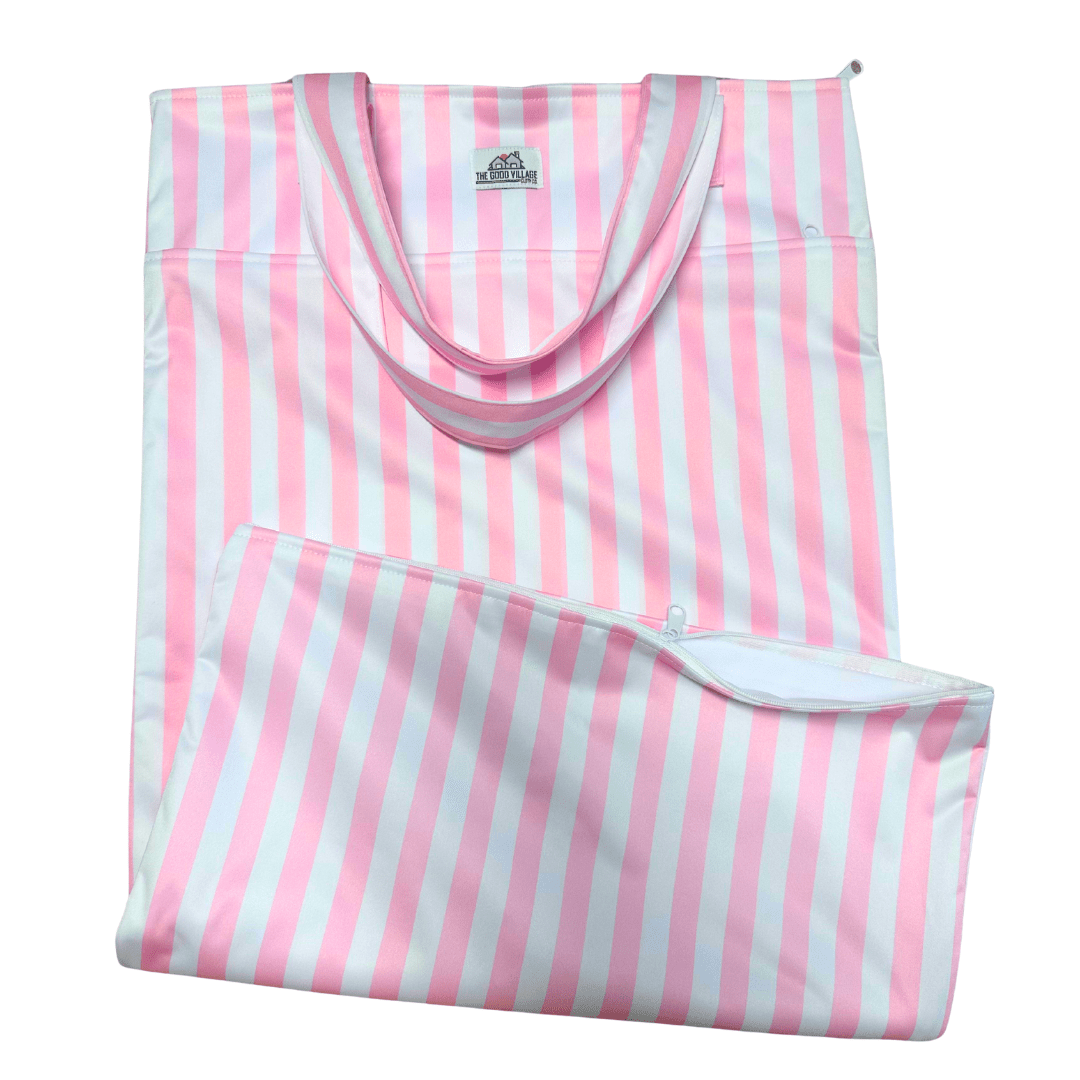 The Good Village Cloth Co. Large Hanging Wetbag | Blush Breeze - 