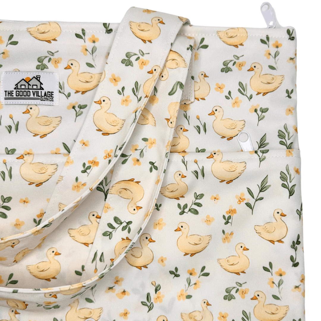 The Good Village Cloth Co. Large Hanging Wetbag | Duckies - 