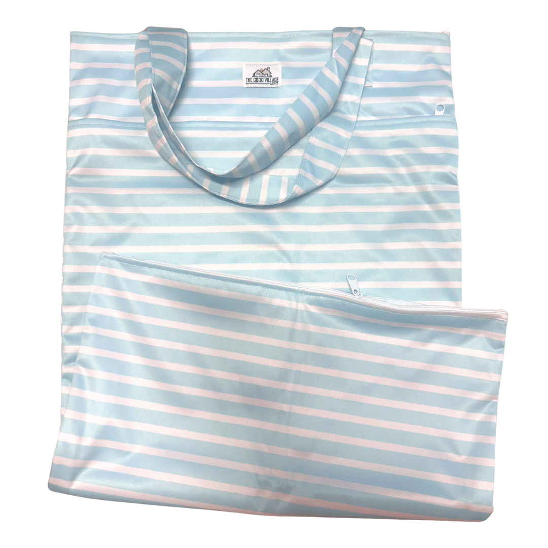 The Good Village Cloth Co. Large Hanging Wetbag | Sailor's Breeze - 