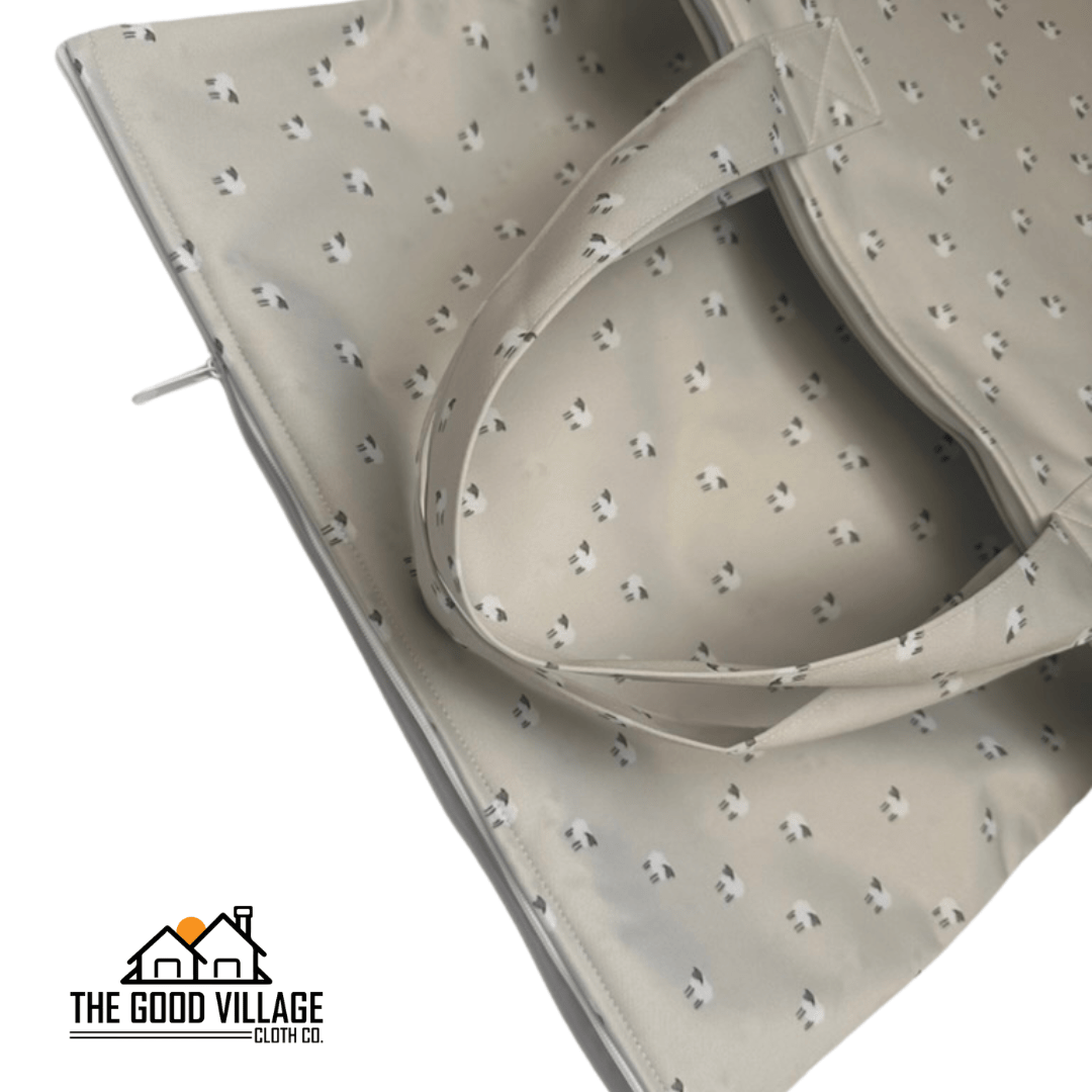 The Good Village Cloth Co. Large Hanging Wetbag | Sheep Tofu - 