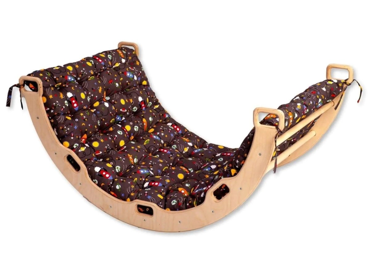 Kidodido Large Montessori Climbing Arch Rocker With Plush Pillow Set - Everetts Place Boutique - 