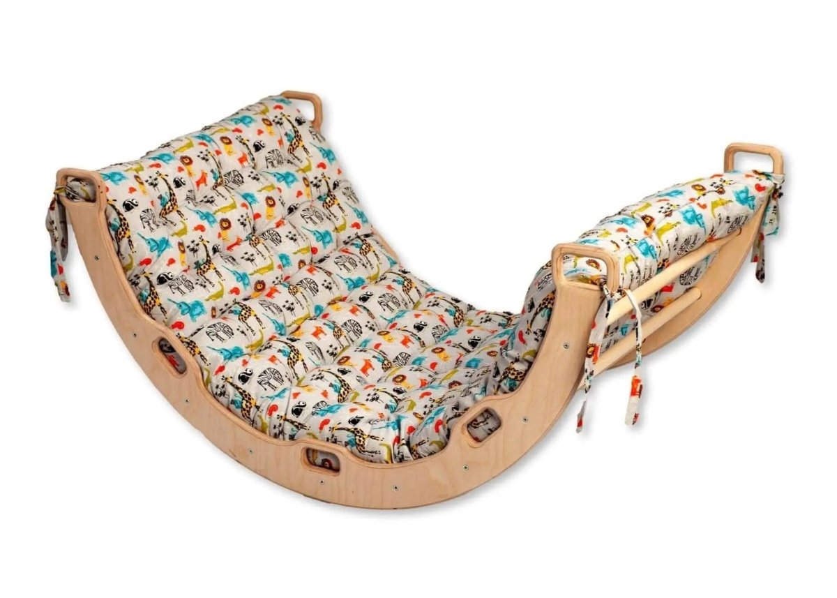 Kidodido Large Montessori Climbing Arch Rocker With Plush Pillow Set - Everetts Place Boutique - 