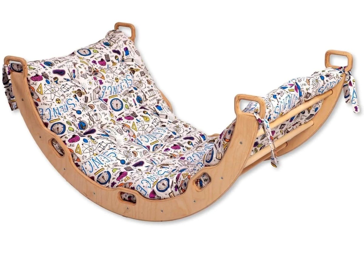 Kidodido Large Montessori Climbing Arch Rocker With Plush Pillow Set - Everetts Place Boutique - 