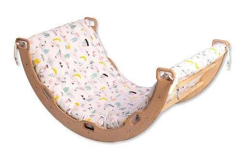 Large Montessori Climbing Arch/Rocker with Pillow Set - Everetts Place: Online Boutique - Furniture