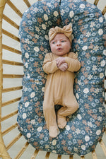Mebie Baby Latte Ribbed Bamboo Head Wrap - 