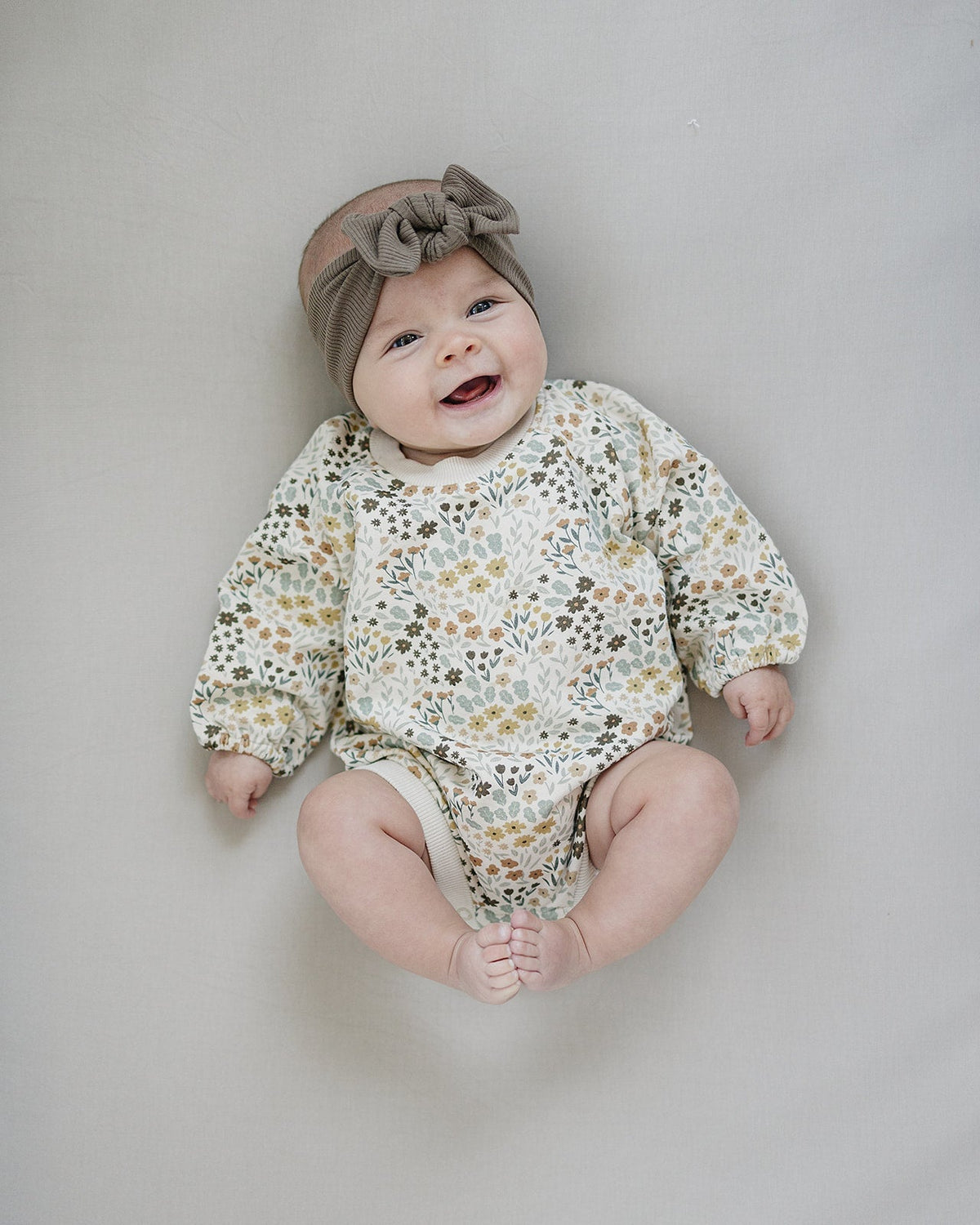 Mebie Baby Latte Ribbed Bamboo Head Wrap - 