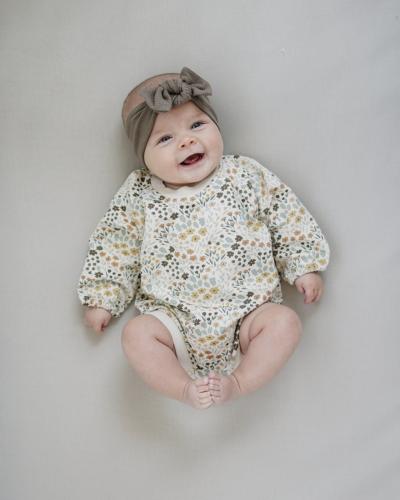 Mebie Baby Latte Ribbed Bamboo Head Wrap - 