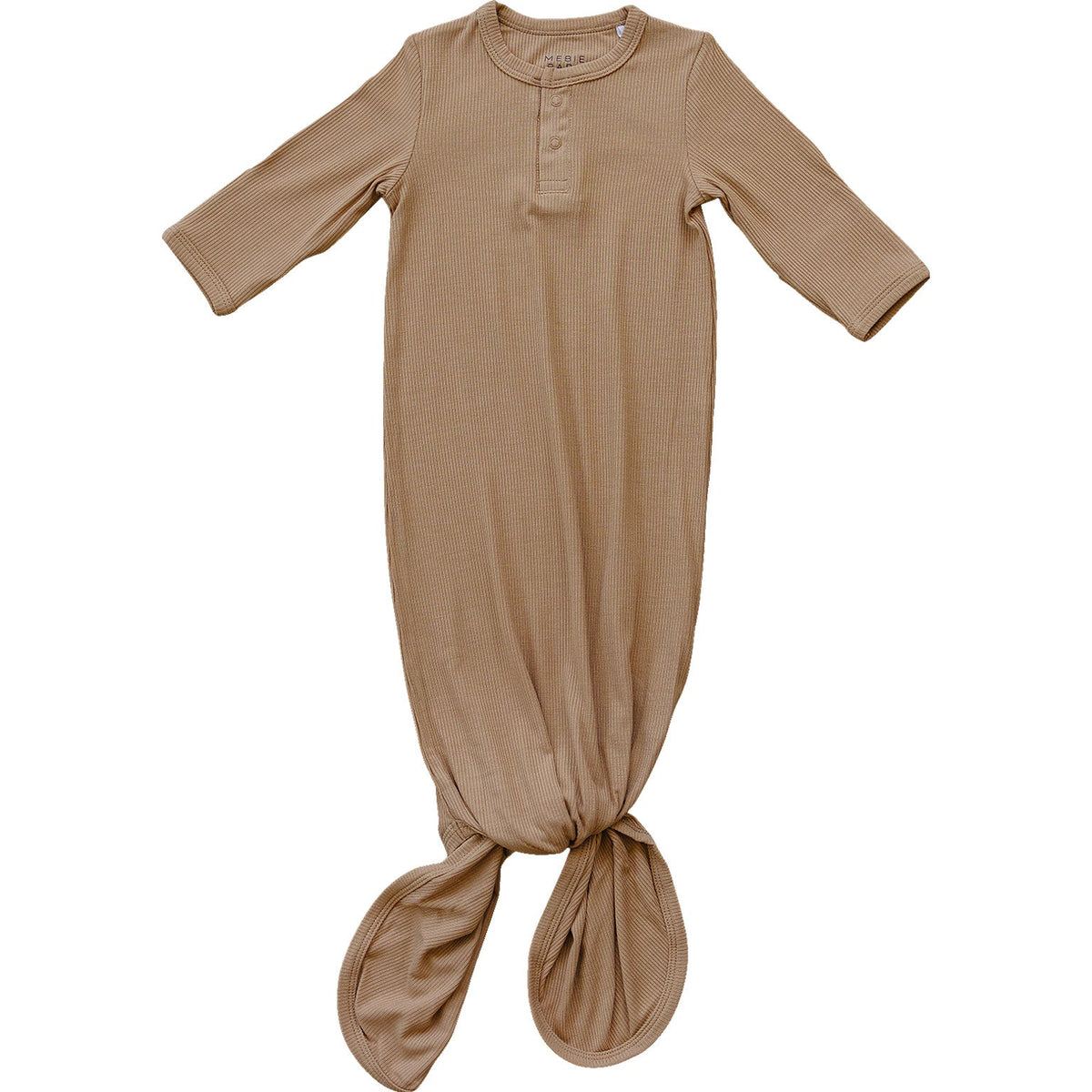 Latte Ribbed Bamboo Knot Gown - One-piece garment, Day Dress, Pattern, Dress | Everetts Place