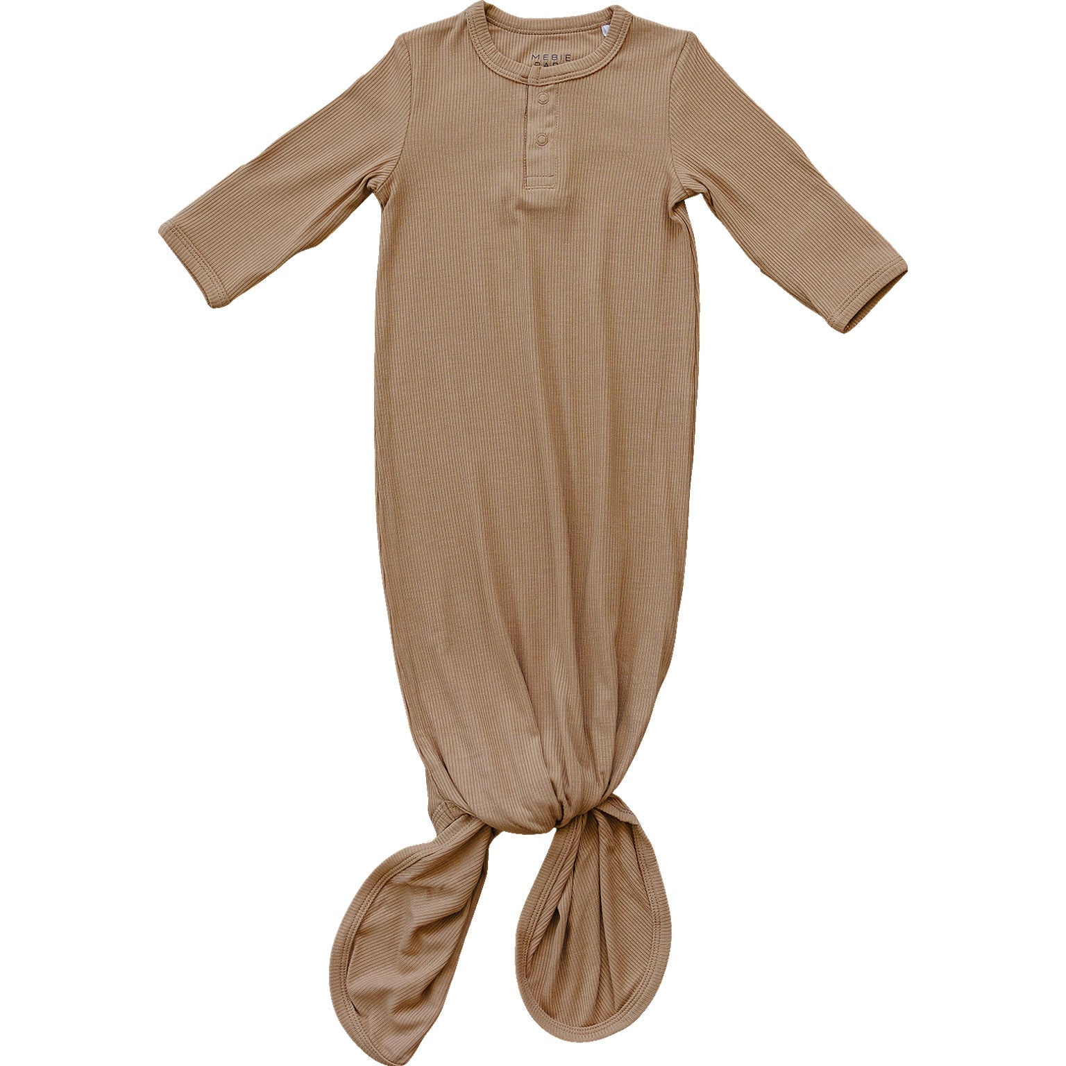 Latte Ribbed Bamboo Knot Gown - One-piece garment, Day Dress, Pattern, Dress | Everetts Place