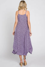PinkBlush Lavender Animal Print Wrap Midi Dress - 