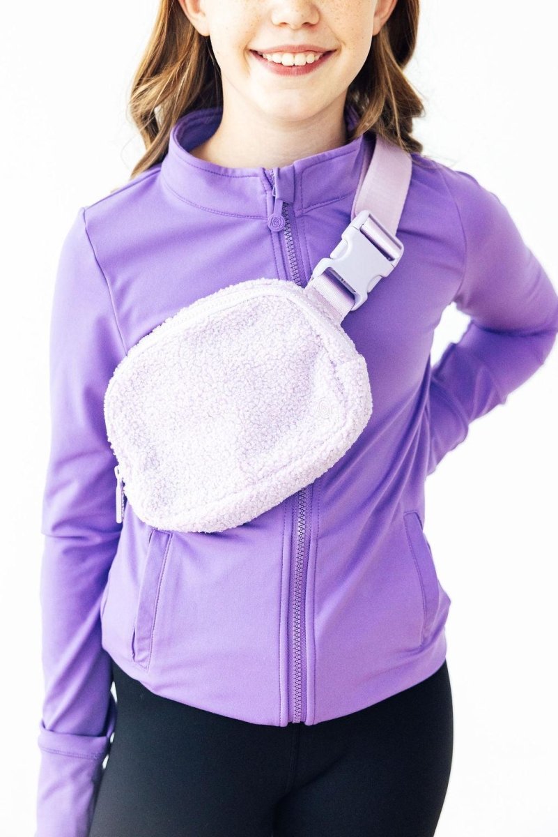 Mila & Rose ® Lavender Fleece Belt Bag - 
