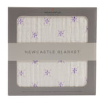 Newcastle Classics Lavender Flower Natural Bamboo Muslin Blanket - 