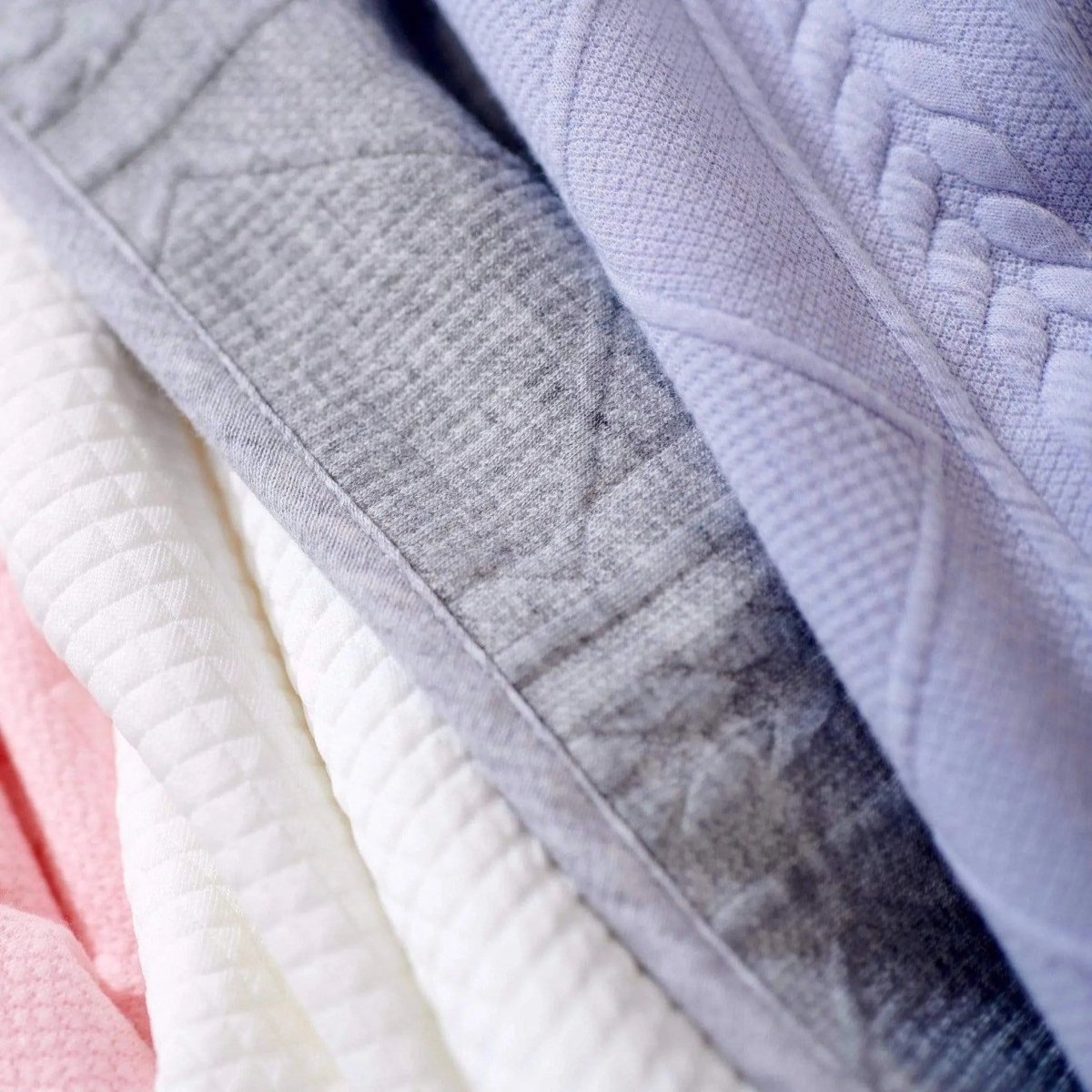 Lavender Knit Baby Blanket with Soft Fabric for Cozy Nursery Use - Everetts Place