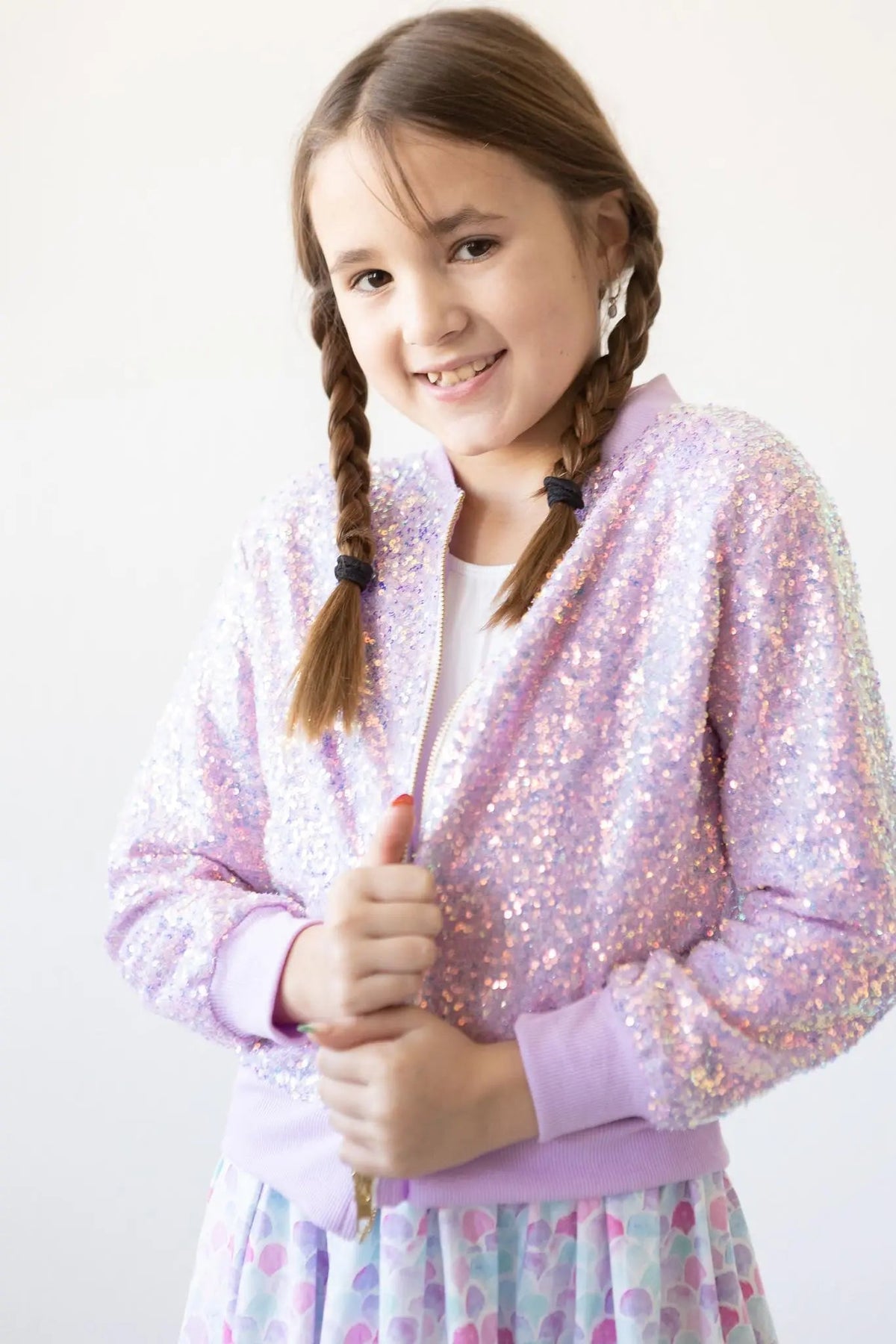 Mila & Rose ® Lavender Sequin Jacket - 