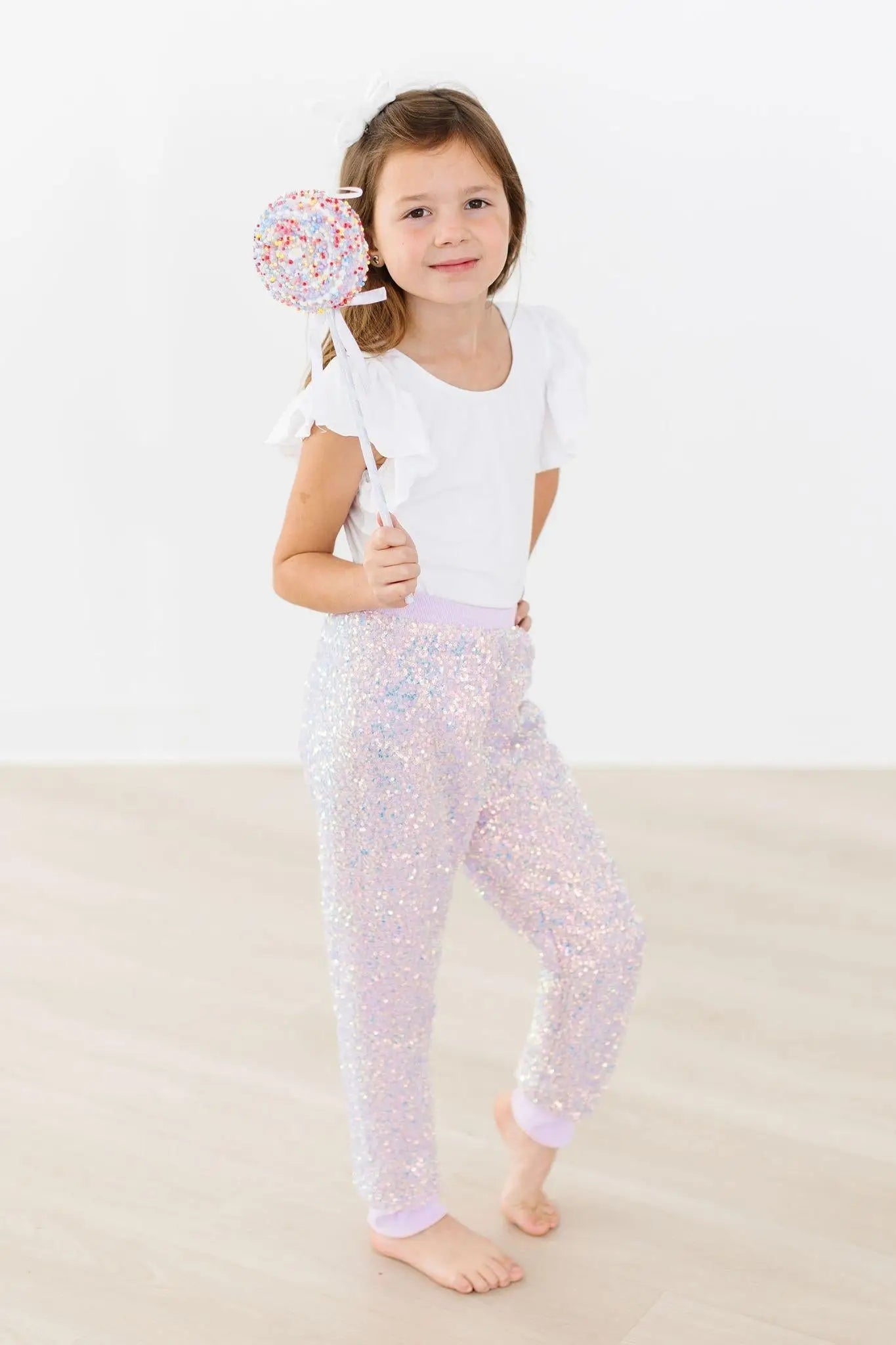 Mila & Rose ® Lavender Sequin Joggers - 
