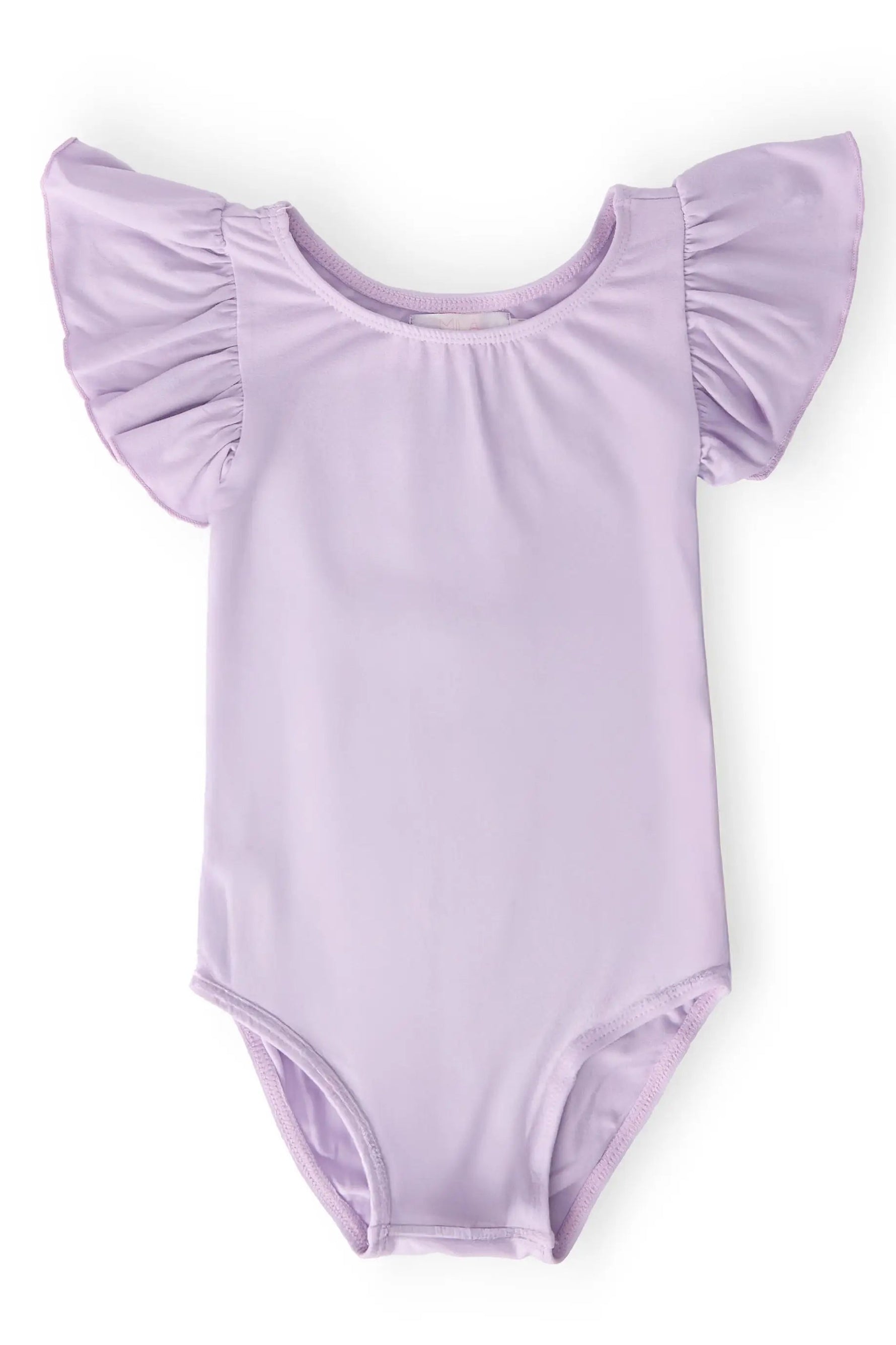 Mila & Rose ® Lavender S/S Flutter Sleeve Leotard - 