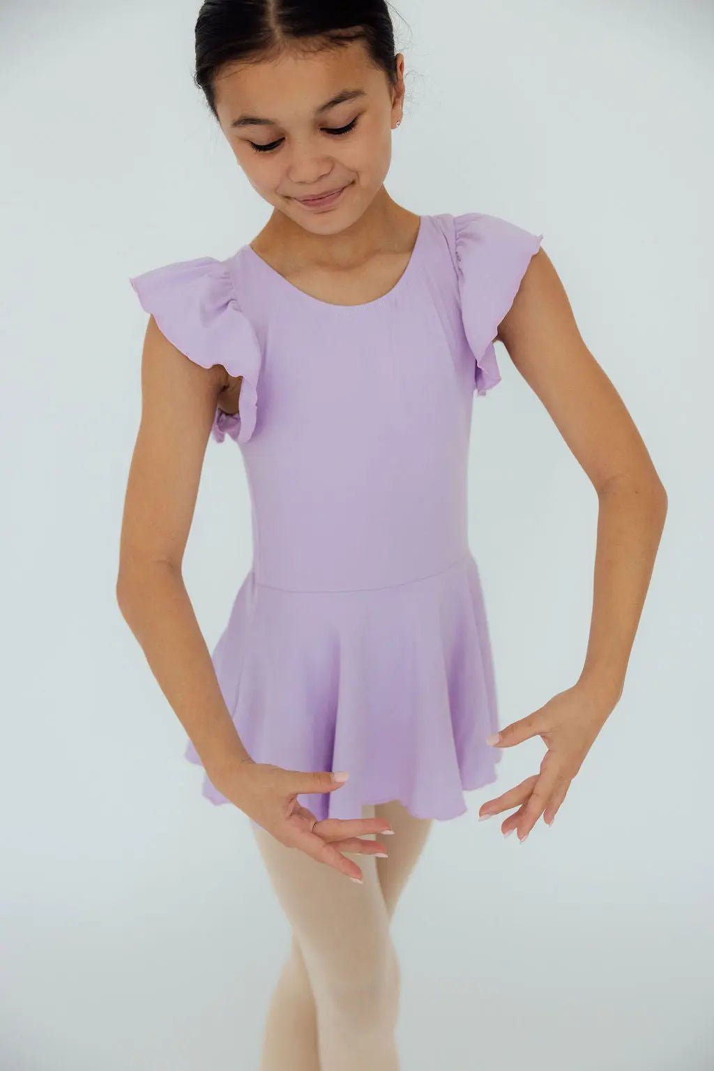 Mila & Rose ® Lavender S/S Twirl Leotard - 
