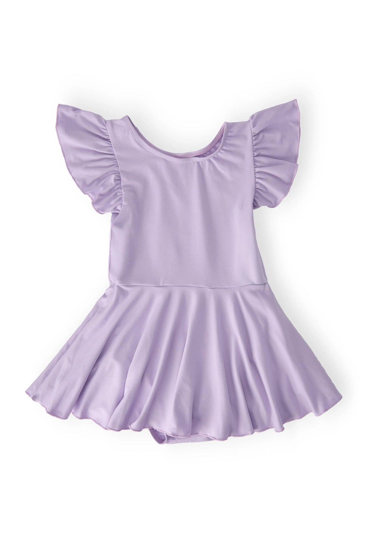 Lavender S/S Twirl Leotard - Pink, Purple, One-piece garment, Day Dress, Ruffle | Everetts Place