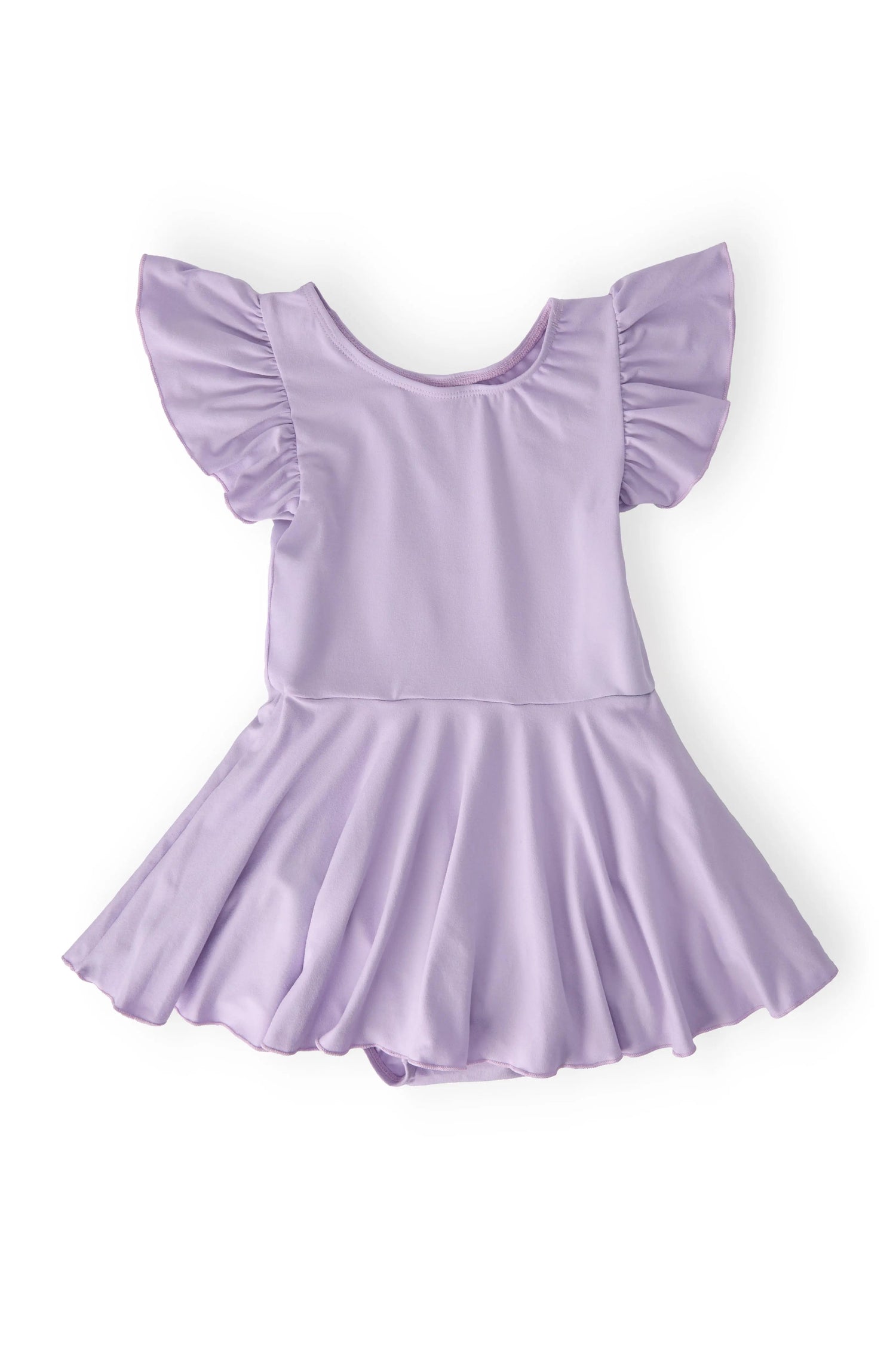 Lavender S/S Twirl Leotard - Pink, Purple, One-piece garment, Day Dress, Ruffle | Everetts Place
