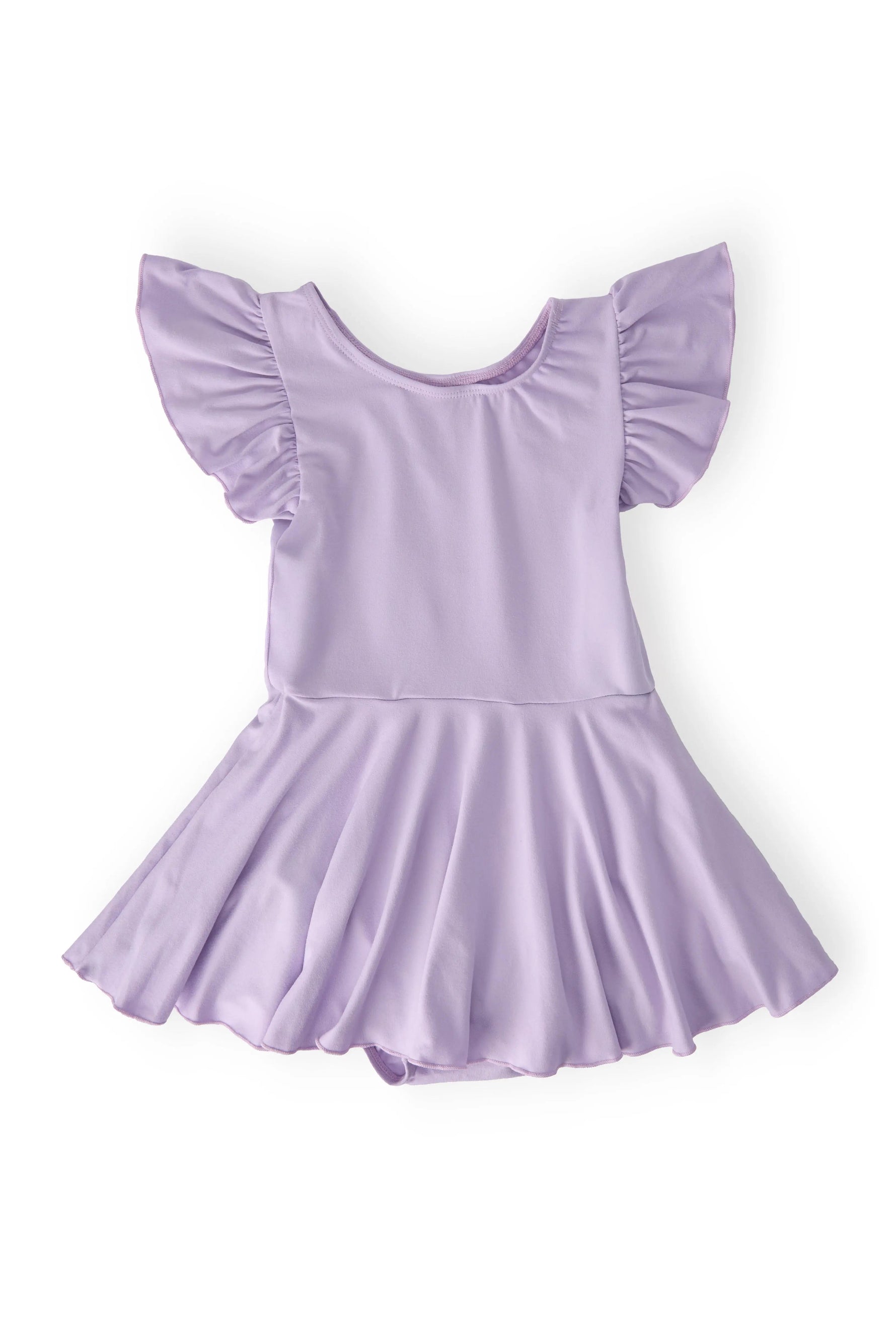 Lavender S/S Twirl Leotard - Pink, Purple, One-piece garment, Day Dress, Ruffle | Everetts Place