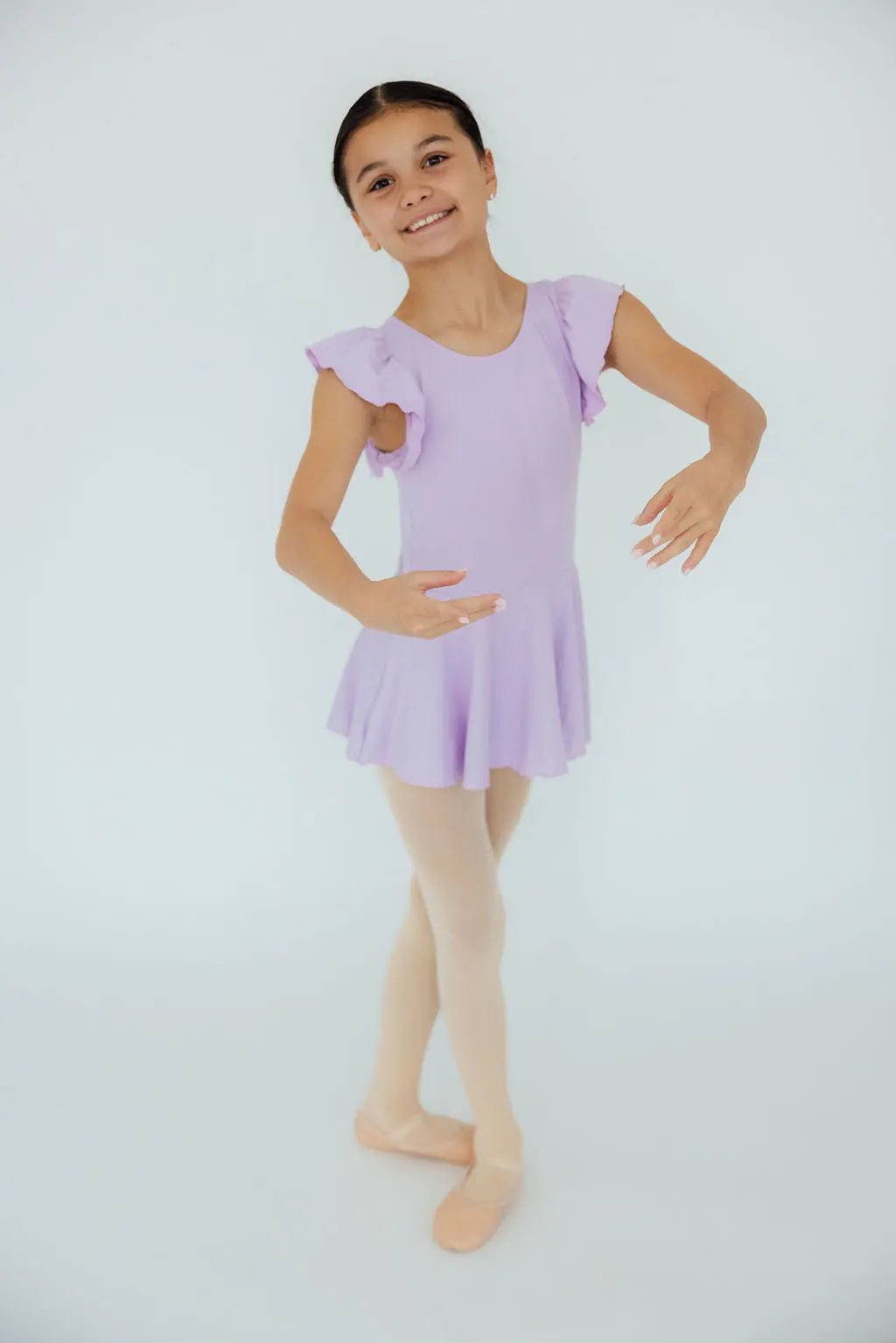 Mila & Rose ® Lavender S/S Twirl Leotard - 