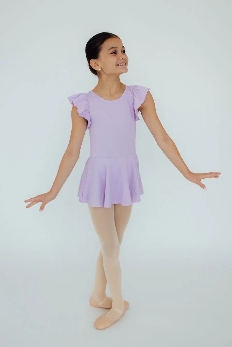 Mila & Rose ® Lavender S/S Twirl Leotard - 