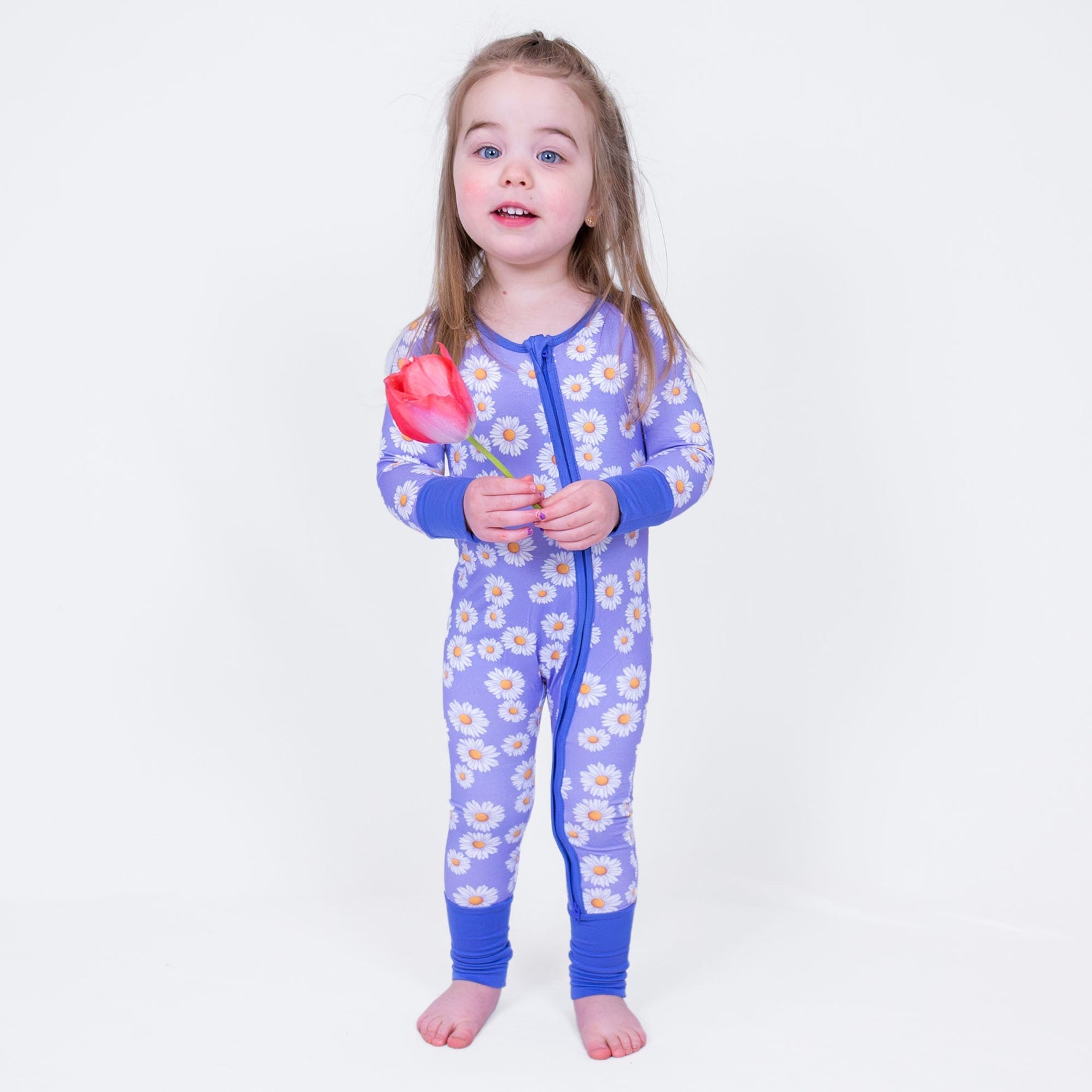 Lazy Daisy Zipper One Piece Pajama - Sleeve, Baby & Toddler Clothing, Facial expression, Child, Pink | Everetts Place