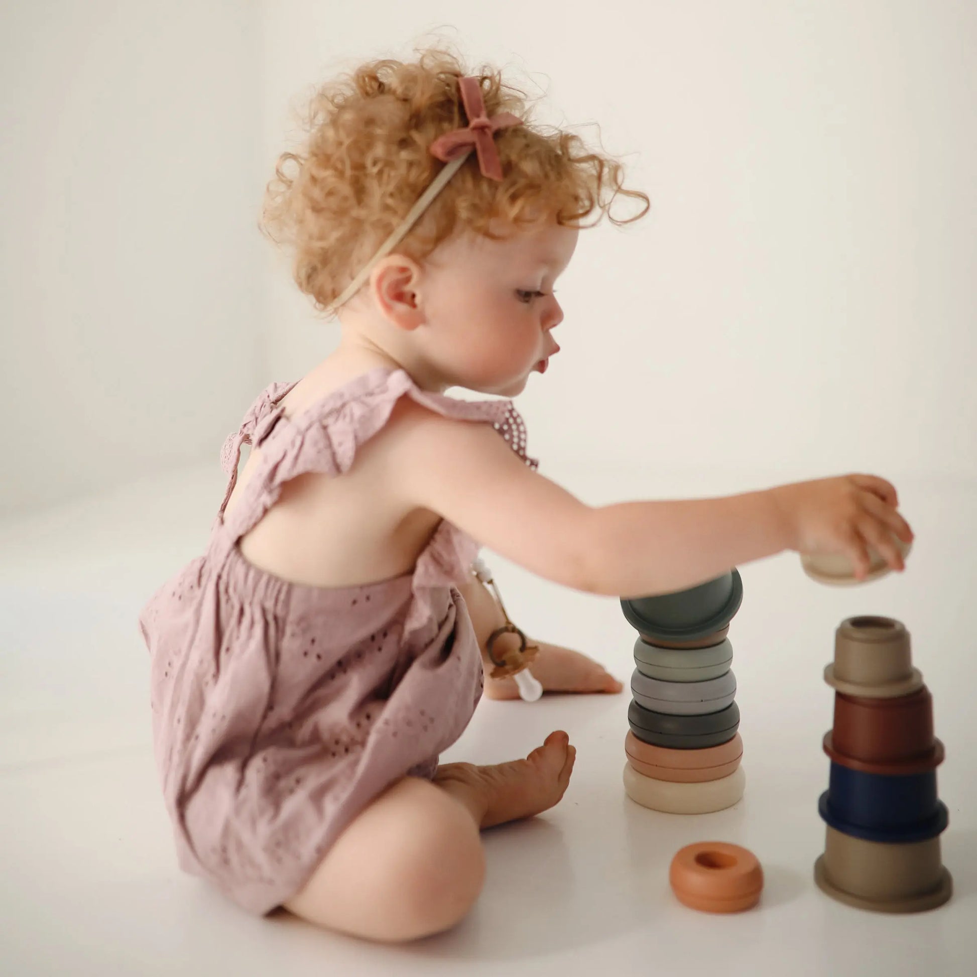 Stacking Cups Toy for Babies and Toddlers Developmental Learning Tool Mushie