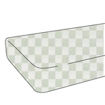 Little Mae & Co Leaf Green And White Checkered Crib Sheet For Nursery - Everetts Place Boutique - 