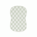 Little Mae & Co Leaf Green Checkered Baby Lounger CoverEveretts Place