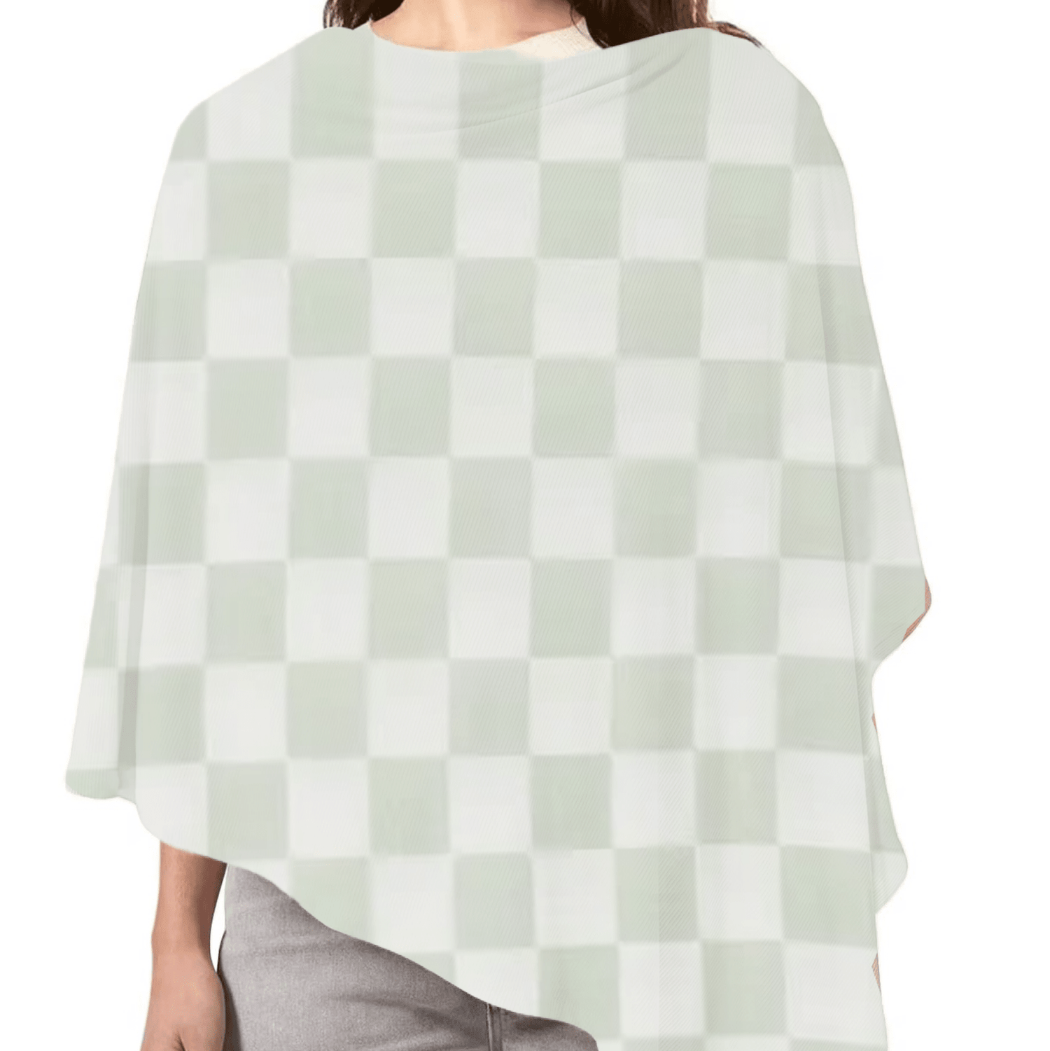Little Mae & Co Leaf Green & White Checkered Carseat CoverEveretts Place