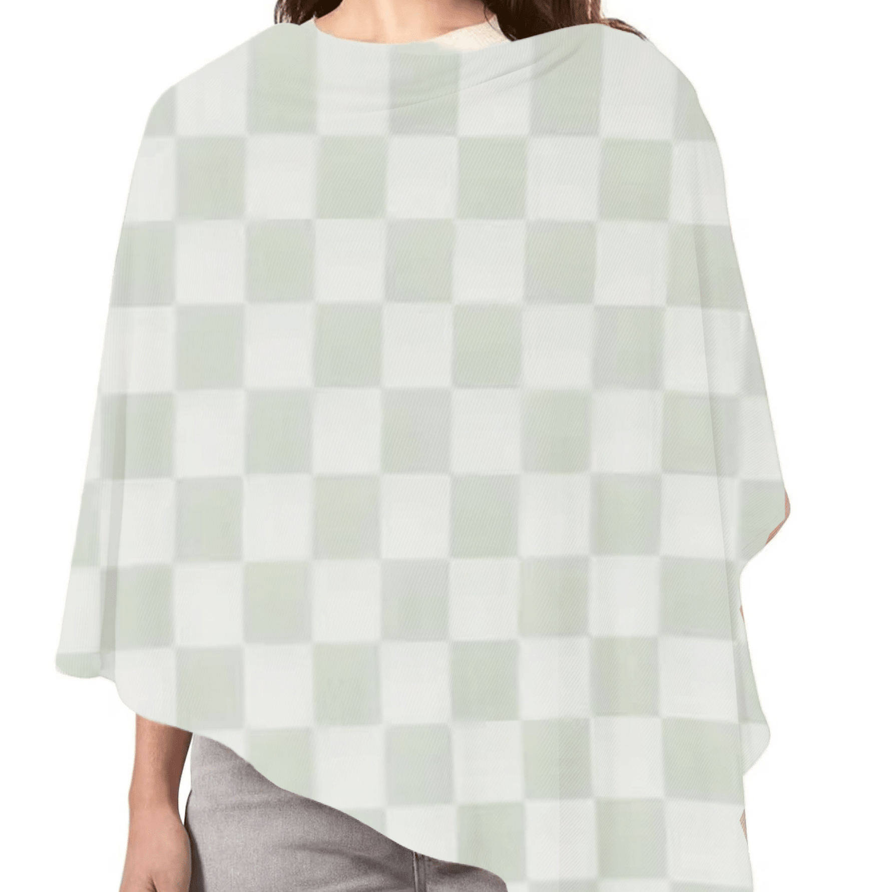 Little Mae & Co Leaf Green & White Checkered Carseat CoverEveretts Place